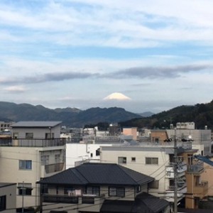 静岡市内からの富士山