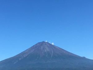 今日の富士山の眺め