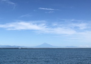 御前崎港からの富士山