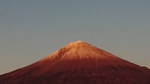 家からの富士山