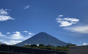 今日の富士山（朝一番）