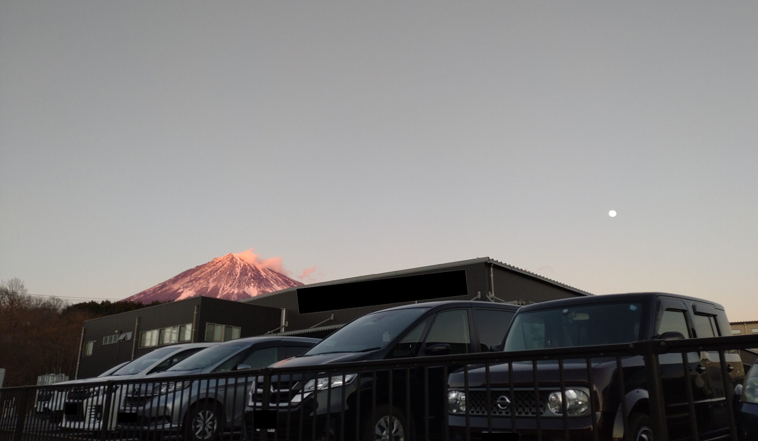 赤い富士山 背景