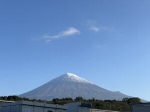 今日の富士山　～冠雪～